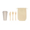 SET DE CUBIERTOS Y VASO TOBALá